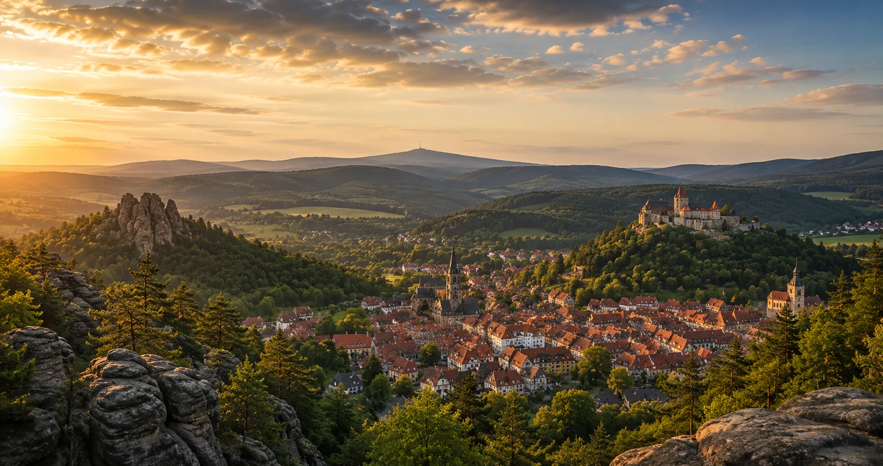 Blankenburg im Harz mit Schloss und Altstadt